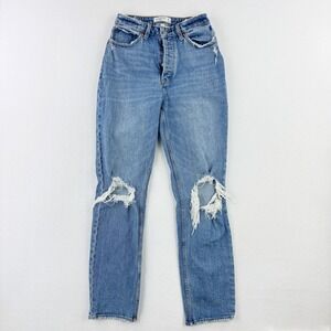 Abercrombie & Fitch Blue Straight Leg Jeans